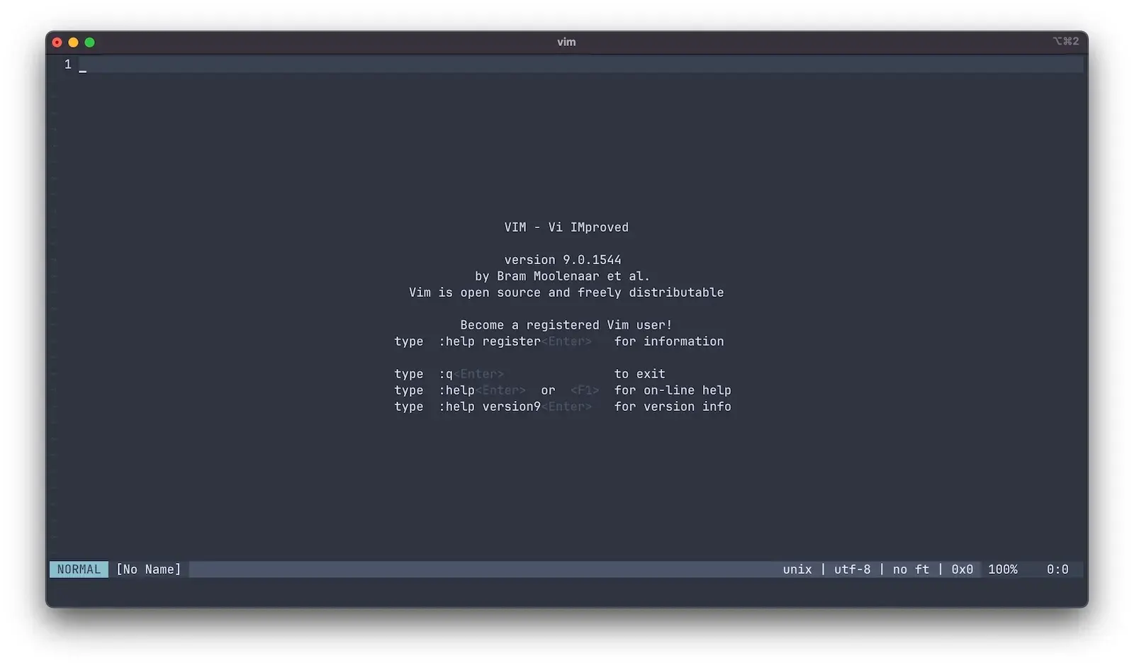 Vim v9.0.1544